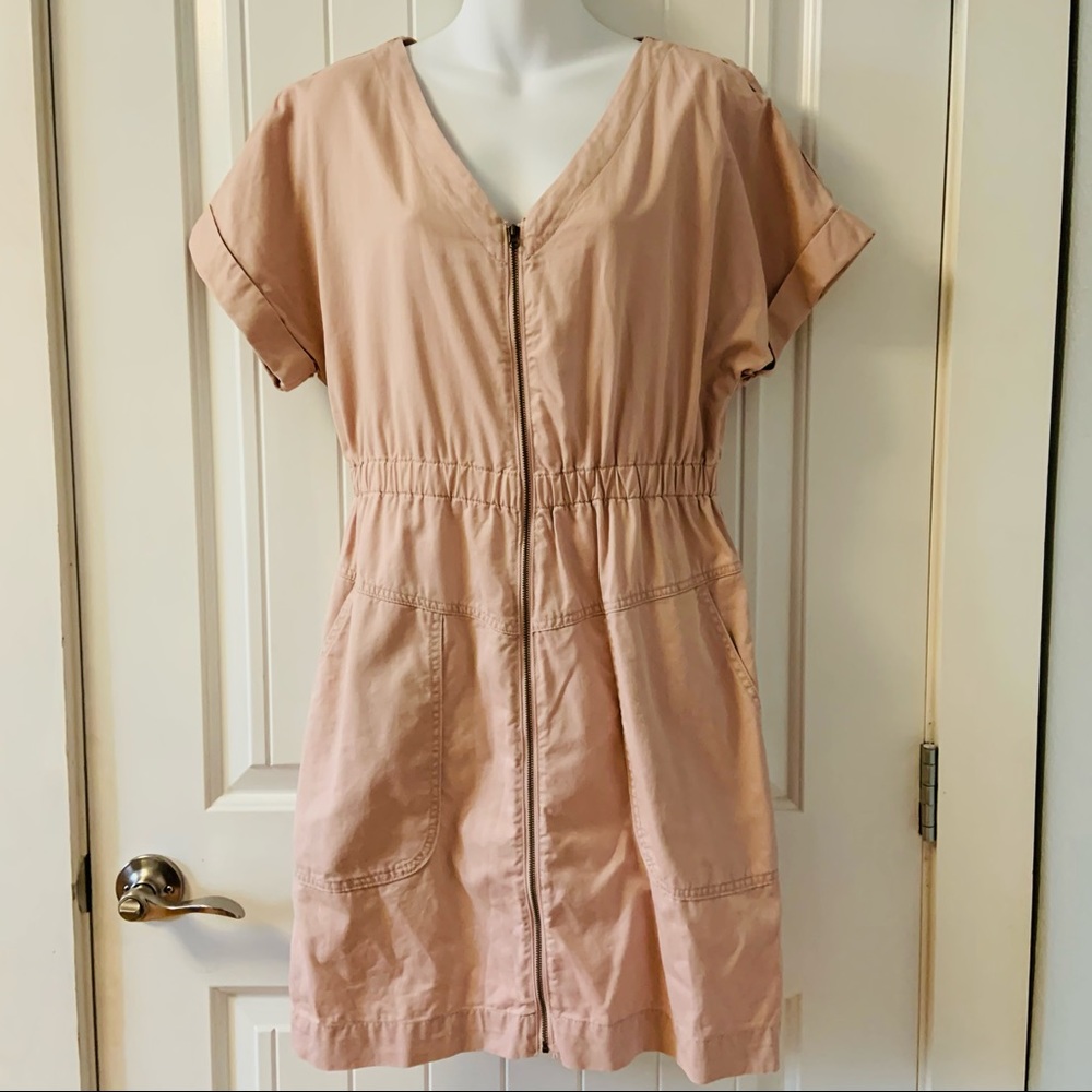 universal thread zip up dress | size m